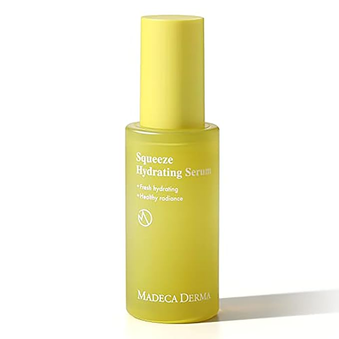 MADECA DERMA Squeeze Hydrating Facial Serum – Deep Hydration & Radiance with Prickly Pear Cactus, Carica Papaya, and Centella Asiatica, Korean Skincare for Fresh Squeezed Glow (1.08 fl oz)