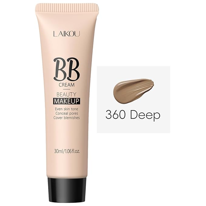 renvena Tinted Moisturizer BB Cream for Women Hydrating Lightweight Foundation Full Coverage Concealer All Skin Types Brown One Size