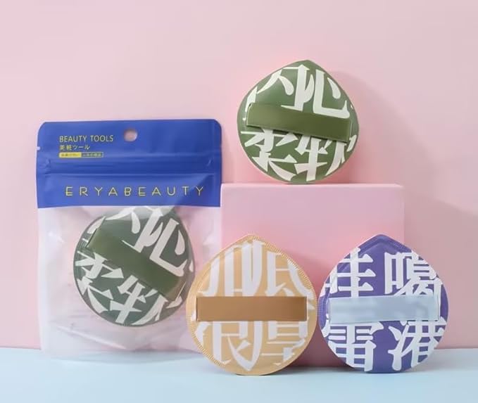 4PCS Multiple colors Foundation Sponge, Korean Makeup Sponge Puff Teardrop Setting Powder Puff Face Makeup Cushion Puff Soft Beauty Blender Sponge Concealer Liquid Cream Powder, Beginner Friendly Face