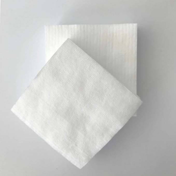 Extra Large Premium Natural Pure Cotton Squares - Hypoallergenic - No Fillers - Lint Free - Soft Gentle - Face Toners - All Skin (160 Count) Step 2