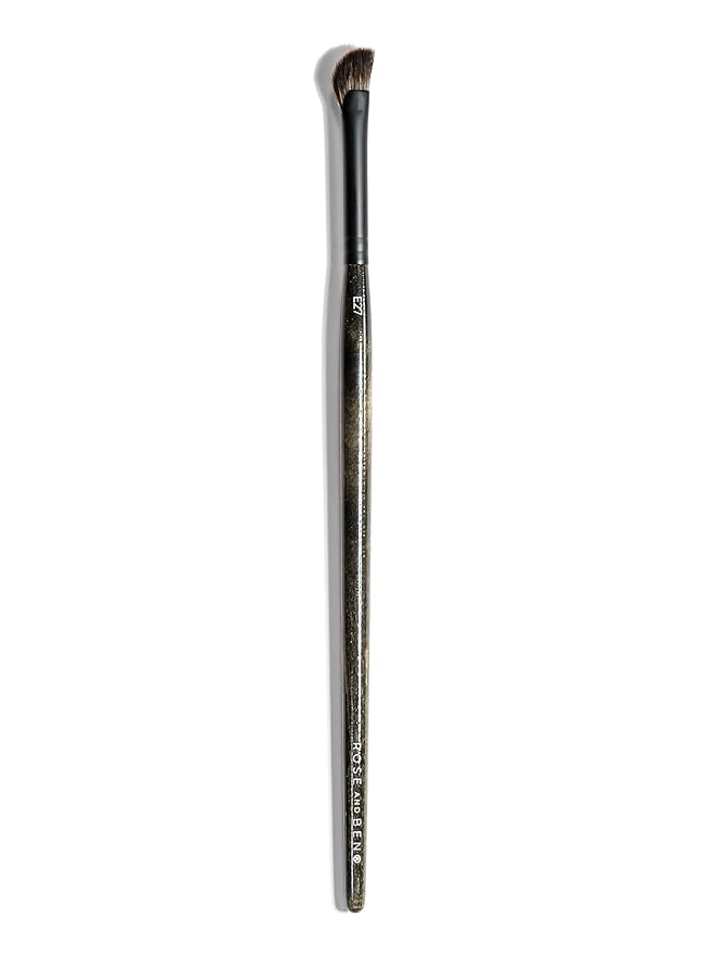 Rose and Ben Beauty E27 Inner Detail Eye Brush | Angled Design for Precise Application | Cruelty-Free Bristles
