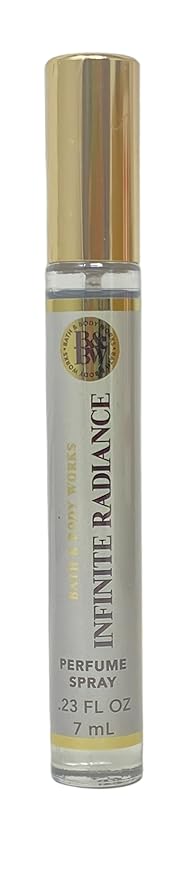 Bath & Body Works Infinite Radiance 2 Perfume Sprays Travel Size with a Natural Oats Sample Soap