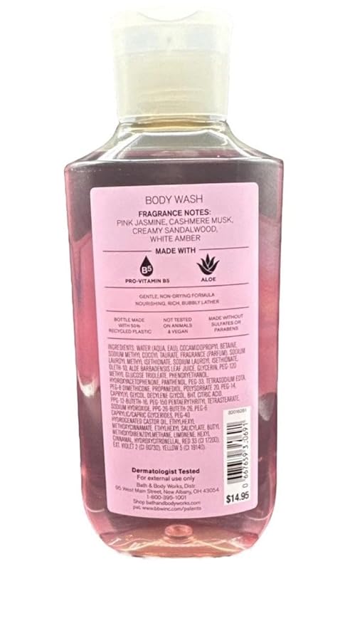 Bath & Body Works Pink Cashmere Body Wash Shower Gel 10 Ounce