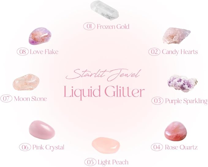 dasique Starlit Jewel Liquid Glitter (06 Pink Crystal) | Twinkle Glitter Shadow | Korean Makeup | Shimmer Eye Make Up | Eyeshadow Eyeliner | Long lasting | Multi use | Quick drying
