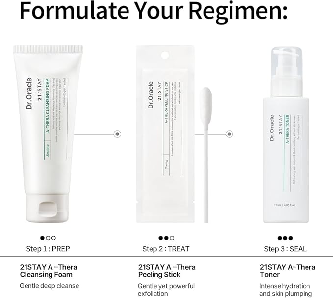 A-Thera Toner Facial Moisturizer Face Serum Korean Skincare Toner for Sensitive Skin, (4.05fl.oz.fl.), Dermatologist Tested, 21;Stay by DR.ORACLE