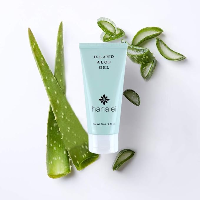Hanalei Aloe Gel – Soothing After-Sun Care & Daily Moisturizer – Hydrating, Cooling Aloe Vera Gel for Face & Body – Cruelty-Free, Paraben-Free Skincare – Natural Moisturizer – Travel Size - 2.7 oz