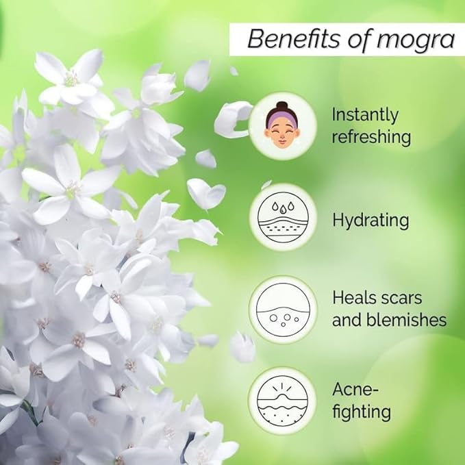 Viva Pure Jasmine Mogra Face Toner Mist 50 ml, 100% Natural Toner for Healthy Glow & Even Skin Tone, Hydrating Serum Toner for Dry Oily Combination Skin, Distinctive Natural Jasmine Perfume