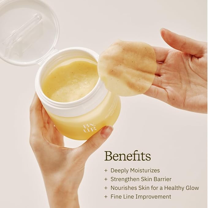 ByUR Honey Gorgeous Keep Moisturizing Toner Pads & Serum Duo - Deeply Hydrating & Nourishing, Firming & Elasticity Care for Dry Skin, Restore Skin Barrier, Honey & Ceramides, Facial Pore Care KBeauty