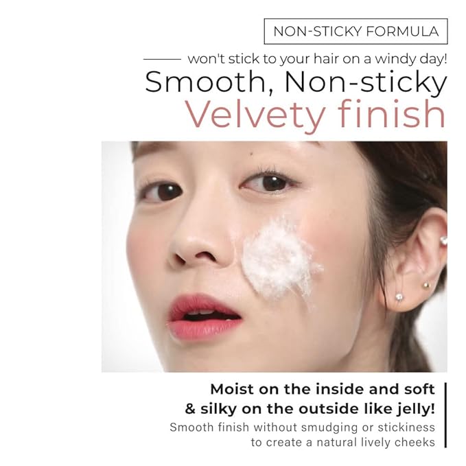 A'PIEU Juicy-Pang Jelly Blusher [RD01] – Soft Touch Blush for Cheek with Combined Cream & Powder Texture for Natural Dewy-Finish, No Fall-Out. 0.17 oz