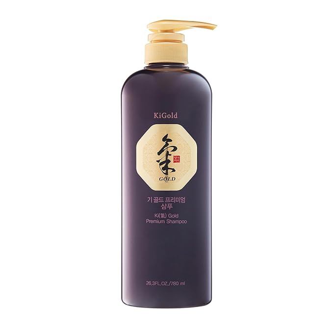 Daeng Gi Meo Ri - Ki Gold - Premium Shampoo + Treatment Set for Hair Loss, Thin Hair, Gray Hair Prevention and Treatment, Medicinal Herbal Shampoo, All Natural, Korea's No. 1 Hair Brand