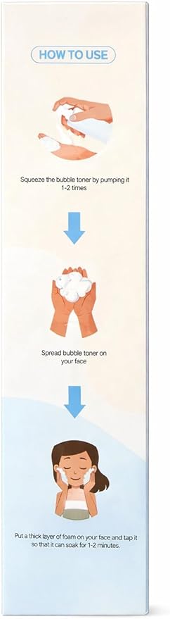 Bonny Hill Rice Bubble Toner, Korean Facial Toner with Rice Extract, Hydrating & Moisturizing, 200ml, Liquid Form