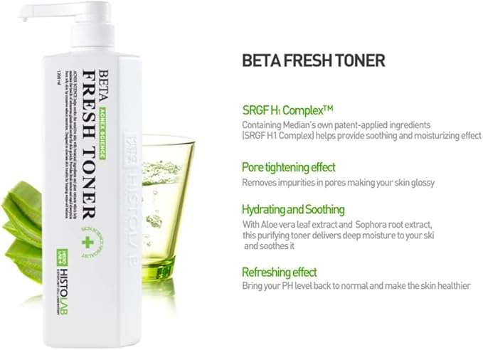HISTOLAB Beta Fresh Toner (1200ml/40.6fl.oz) | for Oily & Acne-Prone Skin | Sensitive Skin