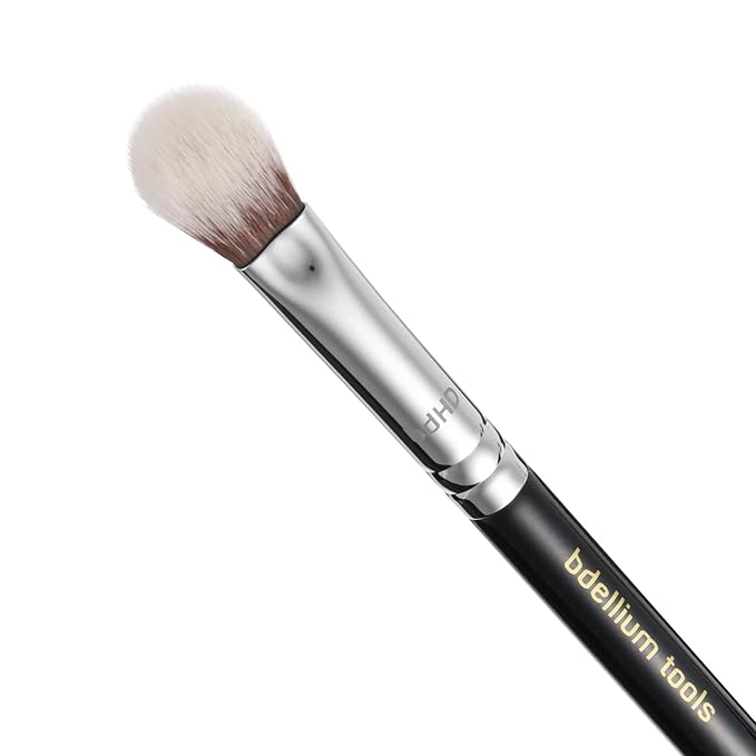 Bdellium Tools Professional Makeup Brush - Maestro Series 788V BDHD Phase III Blending/Concealing - With Soft Synthetic Fibers, For Blend & Soften (Black, 1pc)