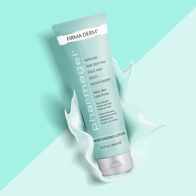 Pharmagel Firma Derm Anti‑Aging Lotion – Daily Vitamin A+C+E Moisturizer for Firmer, Younger-Looking Skin – Botanical Firming & Hydrating Body & Face Cream – 8.5 fl oz