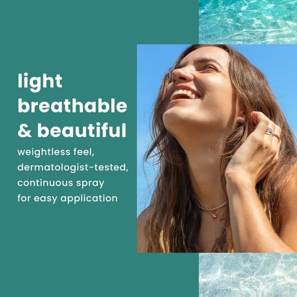 Tropic Weightless Hydration Clear Spray Sunscreen SPF 30, 6oz, With 12-Hour Moisturization, LIGHTWEIGHT AND NON-GREASY, ICONIC TROPIC SCENT