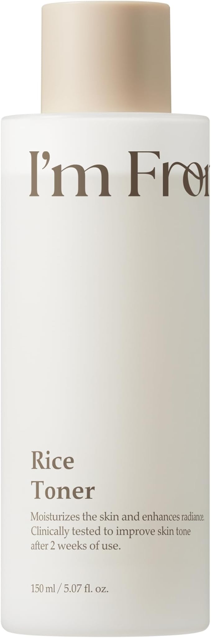I'm From Rice Toner, Korea Glow Milky Rice Toner, Glass&Dewy, Hydration, Calming, All Skin Types, Korean Skin Care 5.07fl.oz