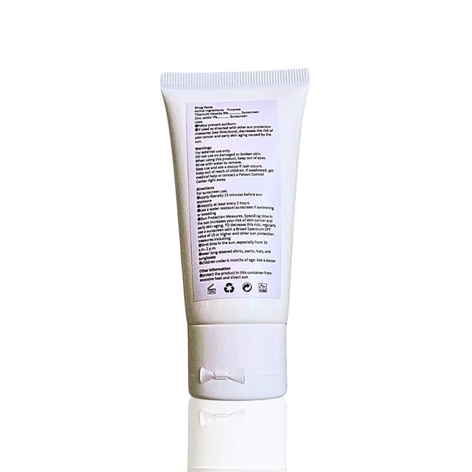 ASMA Hydrating Mineral Sunscreen SPF 50 with Face Moisturizer | Broad Spectrum UVA/UVB Protection | 9% Titanium Dioxide + 7% Zinc Oxide | Tinted Sunblock for All Ages & Skin Types
