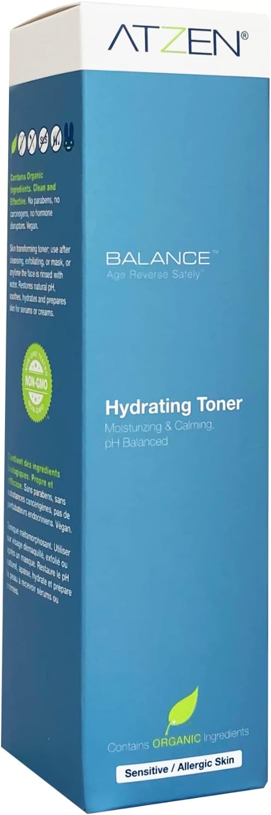 Balance Skin Toner Mist & Face Mask - for After Facial Cleansing, Makeup Primer. Moisturizes & Calms Redness. Restores pH ...