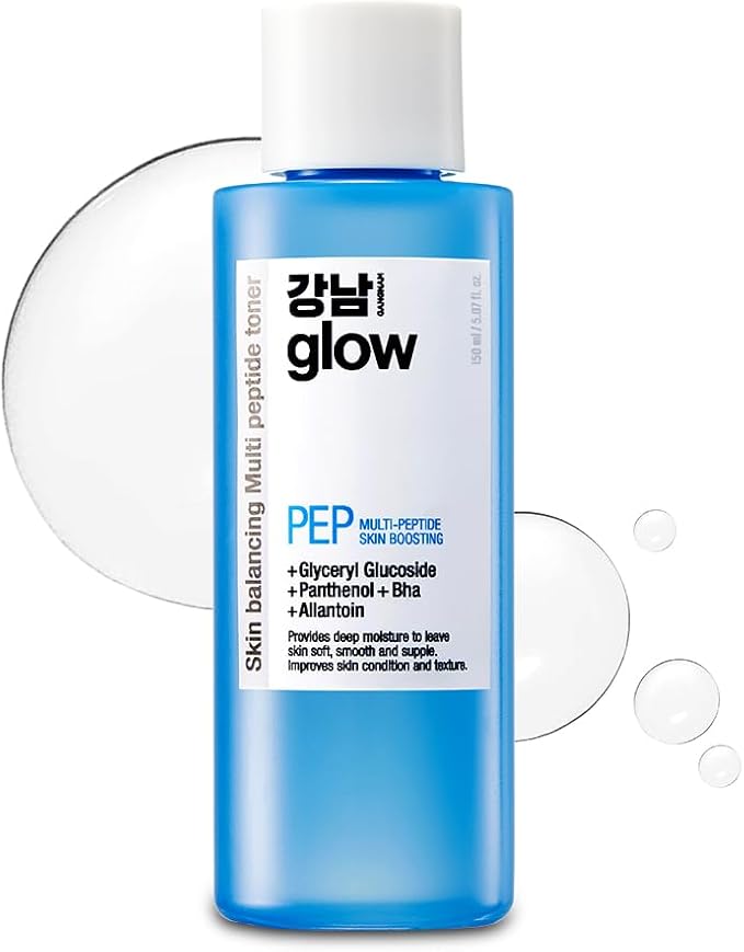 Multi-Peptide Skin Boosting Toner - Hydrating, Soothing, Exfoliating Toner for Face I Niacinamide & Hyaluronic Acid & Salicylic Acid I Face Moisturizer | Korean Skin Care - 5.07floz