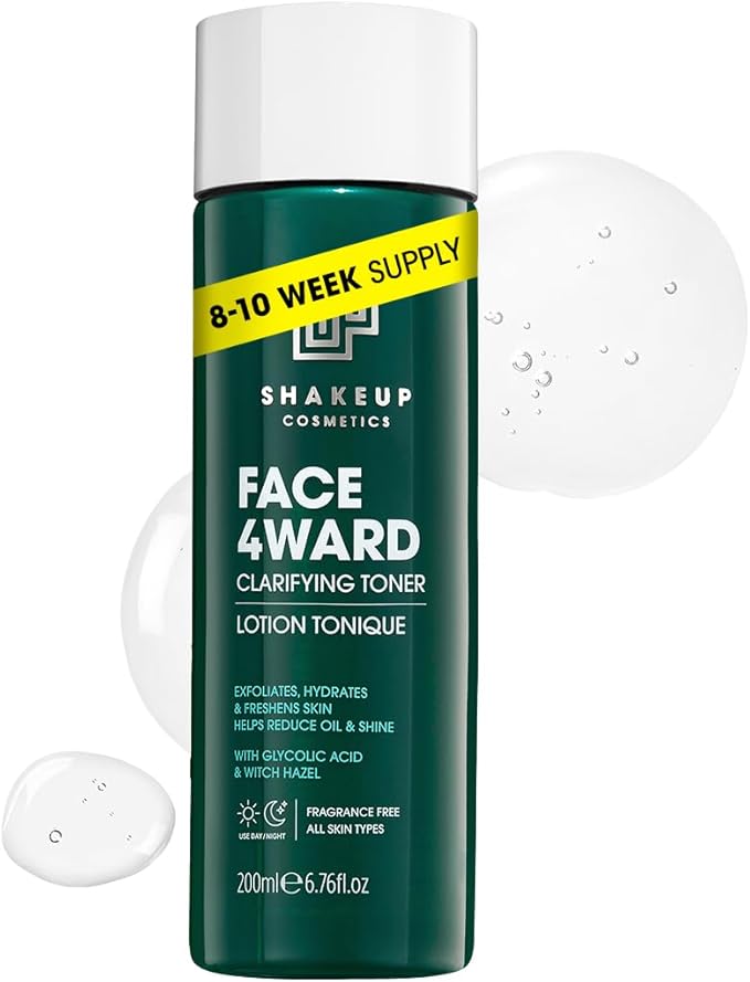 Shakeup – Men’s Facial Toner with Glycolic Acid, Lightweight Vegan Formula, Daily Skincare Step, 200ml