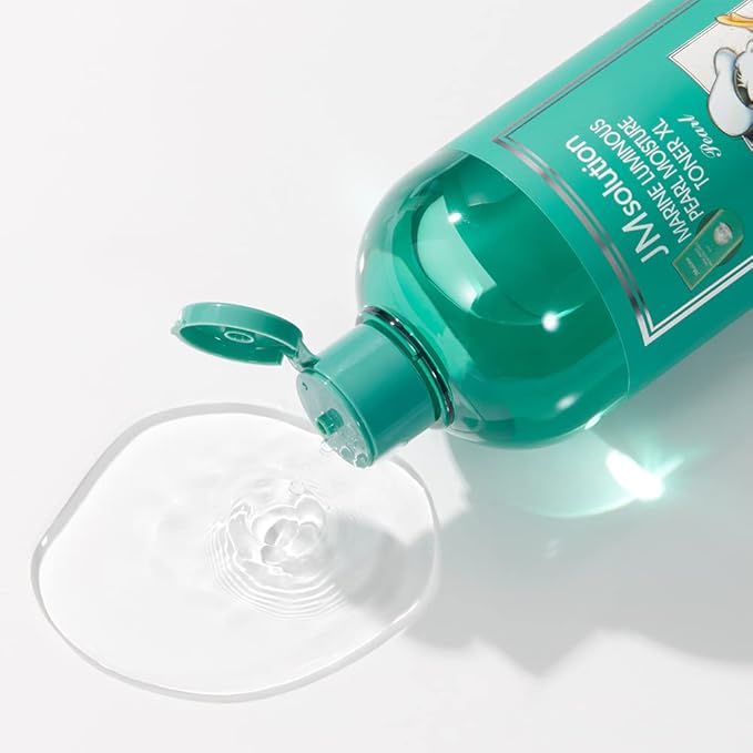 JMsolution Marine Luminous Pearl Moisture Toner XL (20.3 fl.oz.) | Deep Hydration & Radiance Care | 3-Layer Hyaluronic Acid & Pearl Extract | Large Size Face Toner | K-Beauty