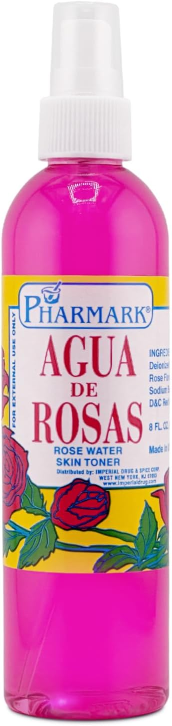Agua De Rosas 8 Oz. Rose Water by Pharmark