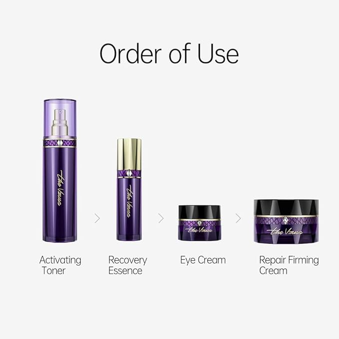 Skincare Set,Activating Facial Toner,Recovery Essence, Multi-Purpose Eye Cream, Firming Cream