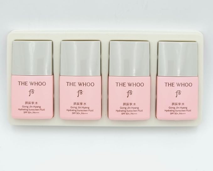 The Whoo Gong Jin Hyang Hydrating Sunscreen Fluid SPF50/PA+++ 13ml x 4ea Set