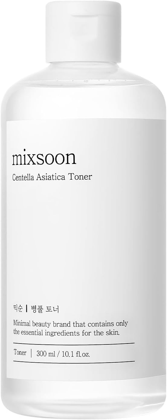 mixsoon Centella Asiatica Toner-Soothing and Hydrating Facial Toner, CICA Extract, Gentle Formula for Sensitive, Balanced Skin 300ml / 10.14 fl.oz. Korean Glass Skin Care