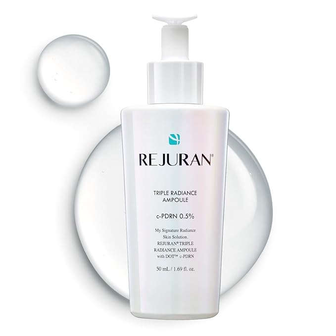 REJURAN® Triple Radiance Ampoule 50ml – DOT™ c-PDRN 0.5% Serum for Tone, Texture & Glow – Niacinamide & Licorice Extract for Even-Looking Skin