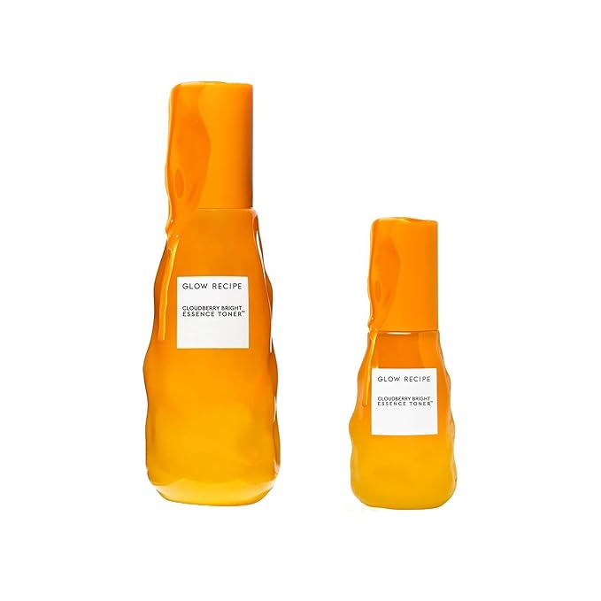 Glow Recipe Cloudberry Brightening Essence Toner Bundle - Full Size Toner (75ml) + Mini Travel-Size Bottle (30ml)