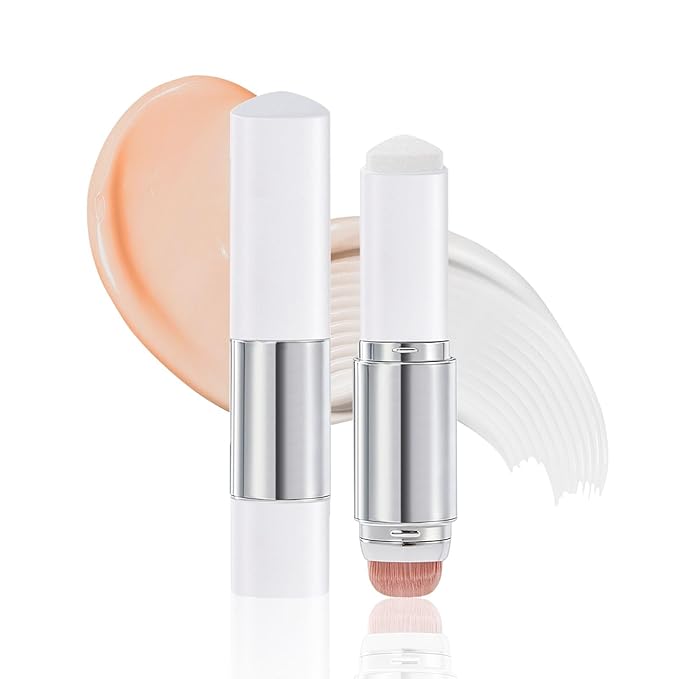 Blanc Cover Cream Stick V - Color Changing Foundation Stick, White Concealer for Older Women Full Coverage Foundation Dewy Finish, Korean Makeup Concealer Stick with Built-in Brush (Medium)