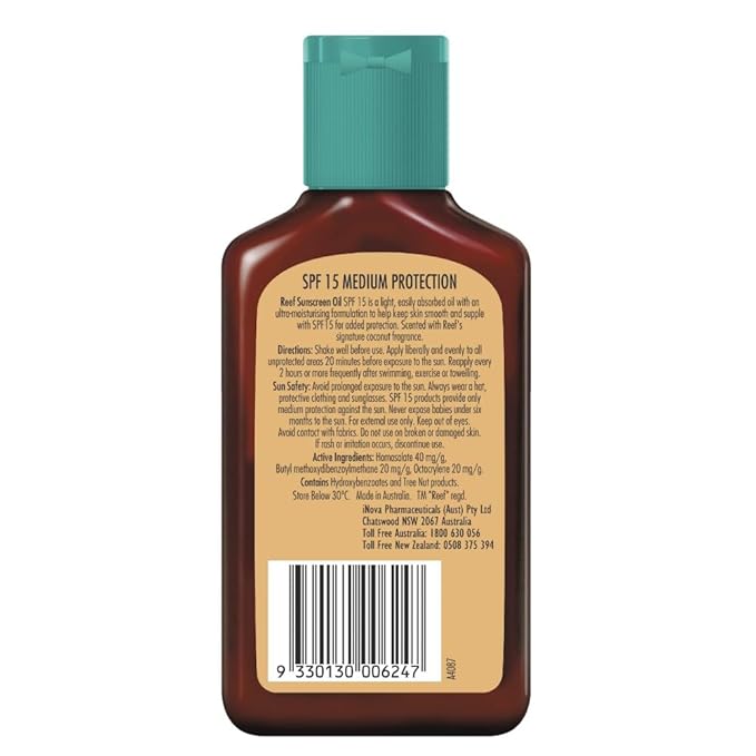 Reef Dark Sun Tan Oil Coconut 125ml (SPF15)