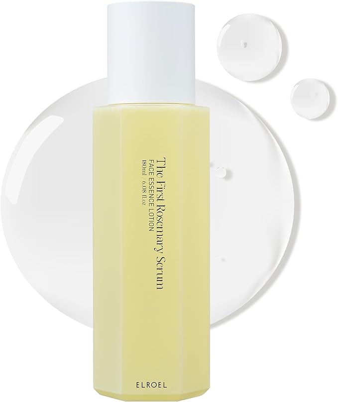 The First Rosemary Serum - 4-in-1 Hydrating, Nourishing, Soothing and Exfoliating Face Serum - Lightweight and Non-Sticky Korean Skin Care for Fine Lines and Uneven Skin Tone 6.08 Fl Oz
