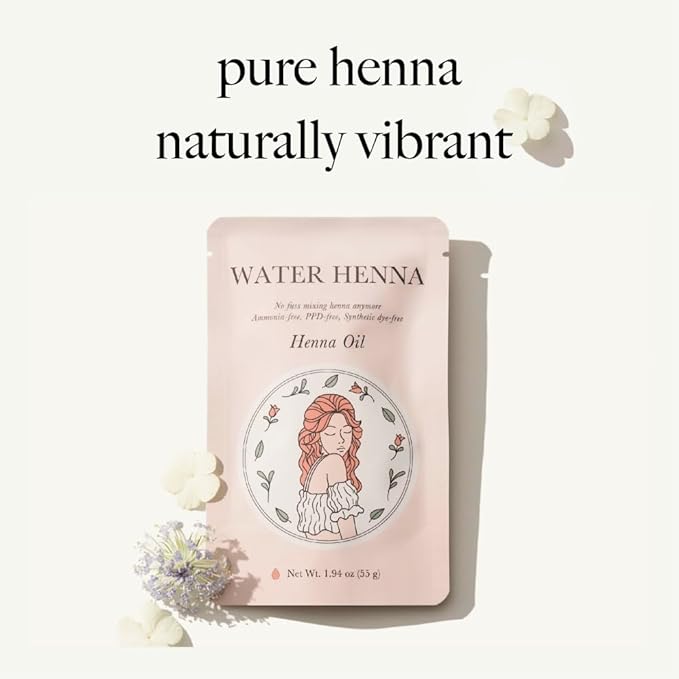 Natural Henna Hair Dye | Covers Gray/White Hair Only | PPD-Free Gray Coverage, Quick Application Liquid Formula, Synthetic Dye-Free, Nourishing Oil + Color Set, Made in Korea