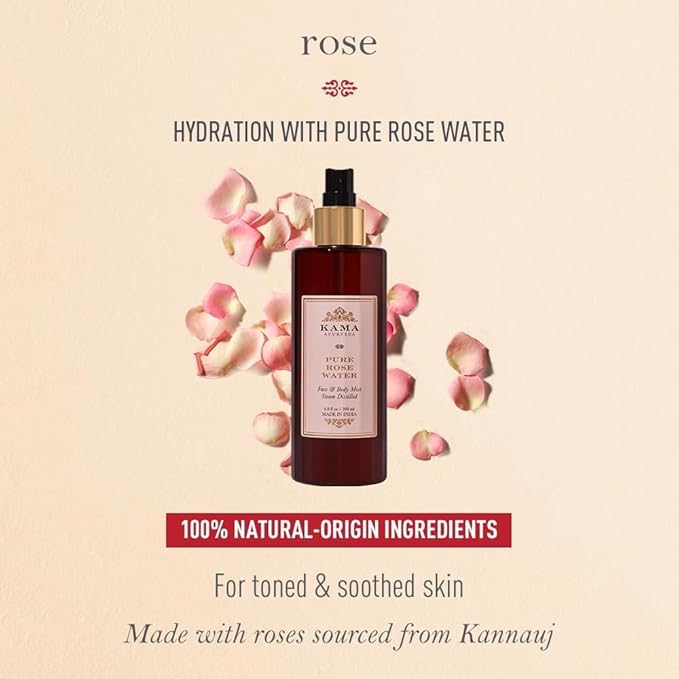 K+a+m+a Ayurveda Pure Rose Water