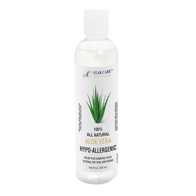 All Natural Aloe Vera Gel 8oz (Hypo-Allergenic)