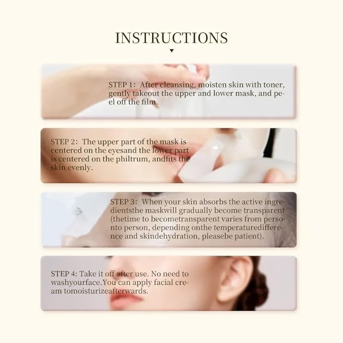 A'mere Beauty Bio-Collagen Real Deep Mask, Hydrating Overnight Hydrogel Mask, Pore Minimizing, Elasticity Improvement