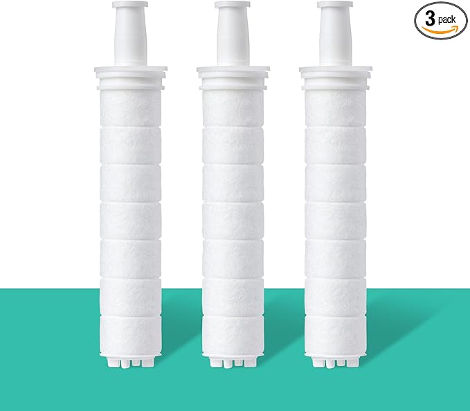 Sediment Filter for Barumi Pluo Showerhead | 3-Pack, Removes Rust and Impurities from Tap Water, Filters Fine Particles, Promotes Healthy Skin and Hair, Easy Installation