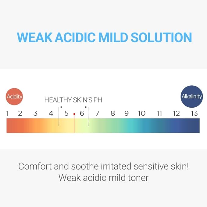 SCINIC The Simple Calming Toner, pH 5.5, 4.90 fl oz (145 ml) | Vegan Face Astringent for Sensitive and Irritated Skin | Fresh Watery Texture | PH-Balanced Mild Toner | Korean Skincare