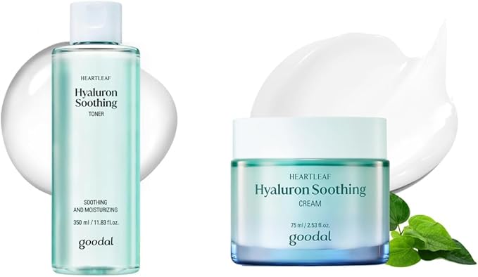 [Bundle] GOODAL Heartleaf Hyaluron Soothing Line - Toner & Cream