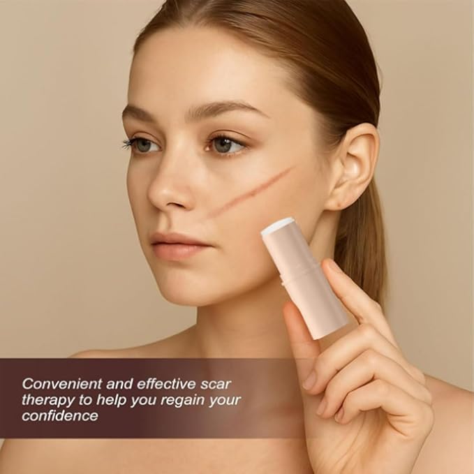 Scar Solution Stick, Silicone Scar Stick, 2pcs Moisturize Smoothing Skin Care Balm For Reducing Appearance Of Face Body, Suitable For All Skin Types
