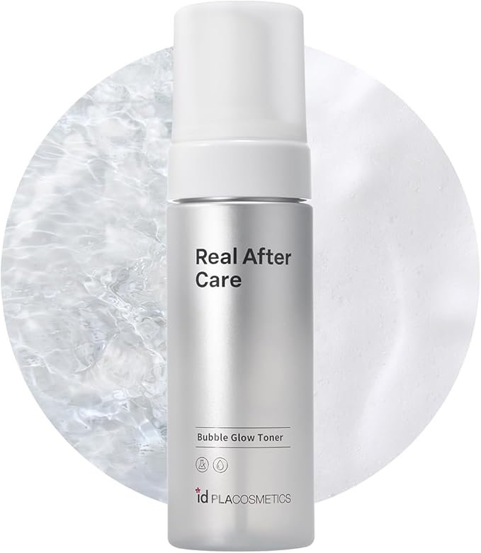 idplacosmetics Real After Care Bubble Glow Toner 5.07 fl.oz (150 ml) — Micro-Bubble with 42% Rice Bran Water & Gentle AHA/PHA/LHA Exfoliation Hydrating Korean Toner for Smoother Look
