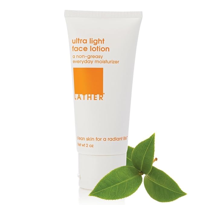LATHER Ultra Light Face Lotion + Citrus Balancing Toner | Gentle Moisturizer & Facial Toner for Sensitive Skin | Skin Care