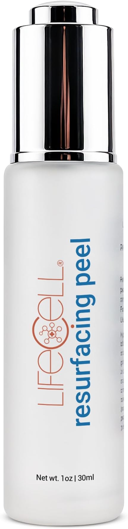 LifeCell Resurfacing Peel Overnight Liquid Exfoliant, Lactic and Glycolic Acid Toner for Body and Face - Exfoliating and Smoothing Skin Serum, Anti-Aging Skincare Peeling Treatment