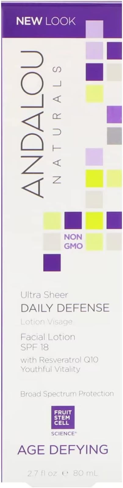 Andalou Naturals Face Lot Dly Def SPF 18 2.7 Fz