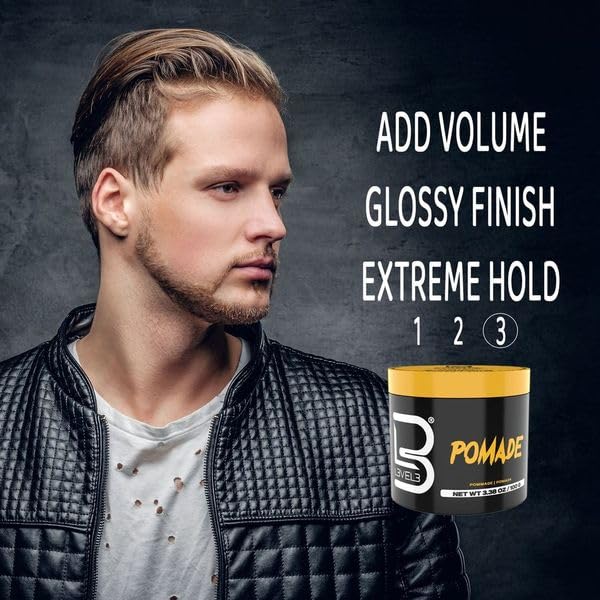 L3 Level 3 Pomade - Improves Hair Strength and Volume Long-Lasting Hold