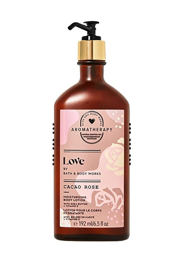 Bath & Body Works Aromatherapy Body Lotion (Cacao Rose), 6.5 fluid_ounces, 6.5 Fl Oz, Pack of 1
