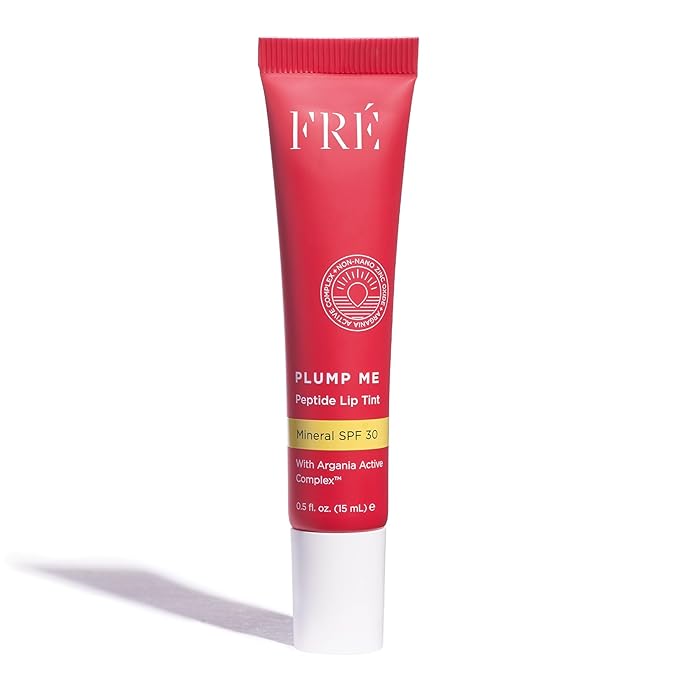 FRÉ Plump Me Peptide Lip Tint SPF 30 (Moncaco) – 4-in-1 Plumping & Hydrating Mineral SPF 30 Lip Tint with 100% Non-Nano Zinc Oxide, Clean, Vegan Lip Care