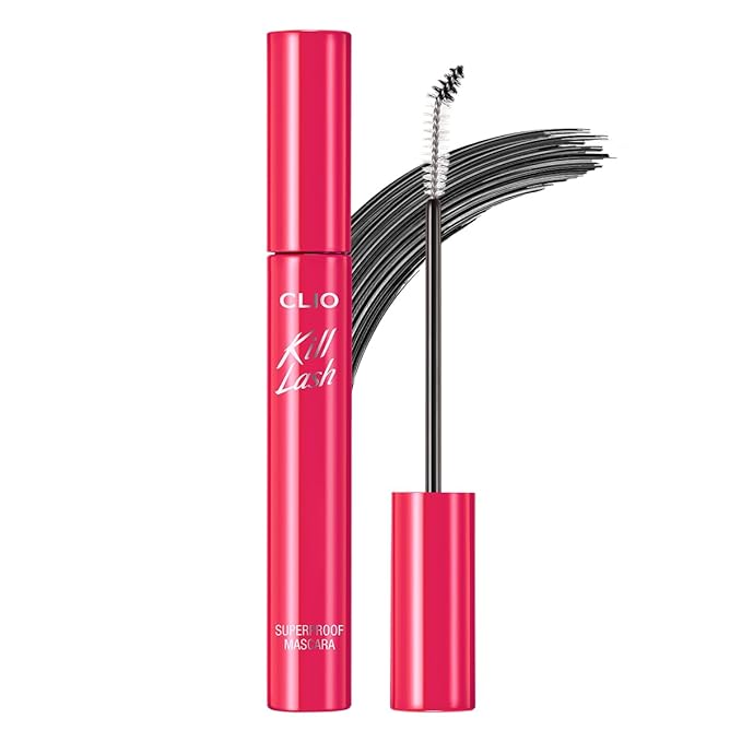 CLIO Kill Lash Superproof Mascara, Waterproof Lengthening Mascara with Precision Curved Brush, Soft Separated Curl, Smudge-Resistant Long Wear, Clean Flexible Definition (020 Bouncy Lash)